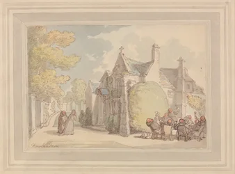 Moines festoyant à l